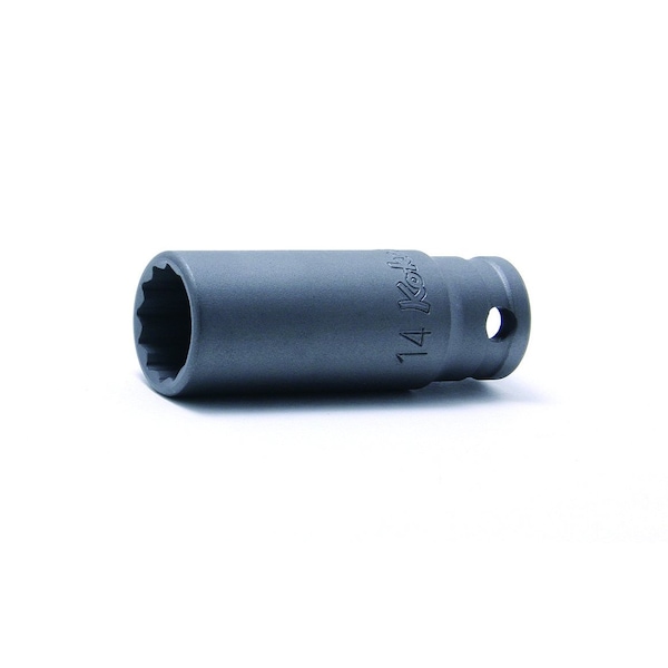 Ko-Ken Socket 8mm 12 Point 55mm 3/8 Sq. Drive, 23305M-8